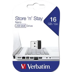 Pendrive 16GB USB 2.0 10/3MB/sec Nano VERBATIM