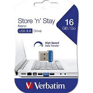 Pendrive 16GB USB 3.0 80/25MB/sec NANO STORE ´N´ STAY VERBATIM