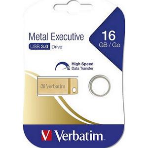 Pendrive 16GB USB 3.0 Exclusive Metal arany VERBATIM