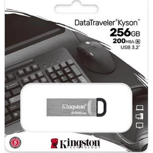 Pendrive 256GB Kingston USB 3.2, DataTravel Kyson fekete-rózsaszín