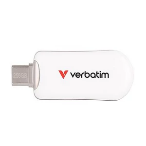 Pendrive 256GB USB-C 3.2 Gen1 VERBATIM Plectra" fehér