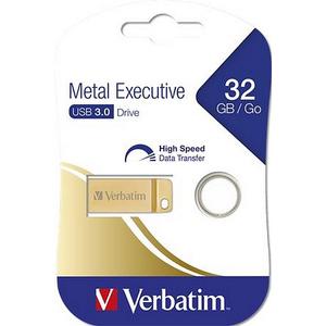 Pendrive 32GB USB 3.0 VERBATIM Exclusive Metal arany UV32GEM31