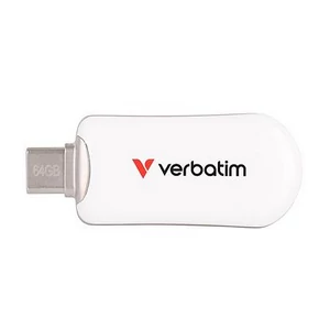 Pendrive 64GB USB-C 3.2 Gen1 VERBATIM Plectra" fehér