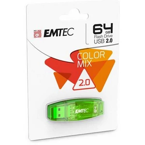 Pendrive 64GB USB 2.0 EMTEC C410 zöld 