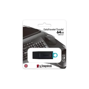 Pendrive 64GB USB 3.2 Kingston DataTraveler Exodia" fekete-kék UK64DTX