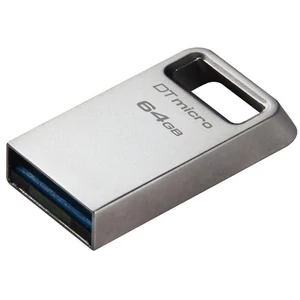 Pendrive 64GB USB 45718 200MB fém KINGSTON DT Micro Gen2