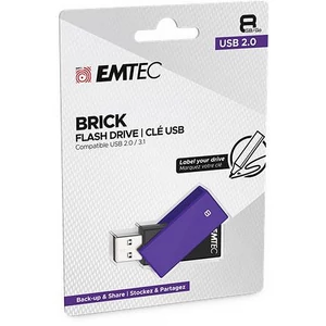 Pendrive 8GB USB 2.0 EMTEC C350 Brick lila