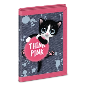 Pénztárca Ars Una 24'' Think Pink - cicás (5285) 23 52472855 Alsós gyermek textil pénztárca