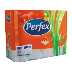 Perfex toalett papír 3rétegű 3 rétegű, hófehér