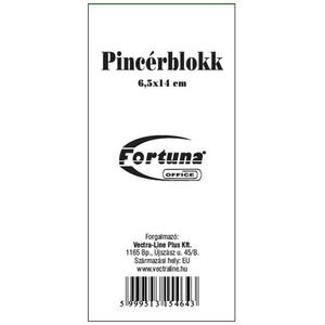 Pincértömb fehér ragasztott 6, 5x13x3cm
