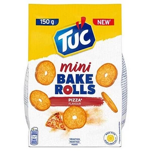 Pirított kenyérkarika 150 g TUC Mini Bake Rolls pizza