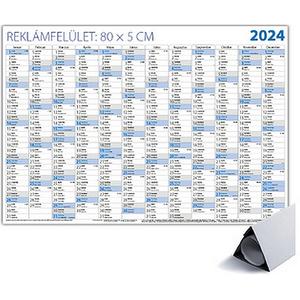Plakátnaptár 2024 kék ívben 98×68 cm Dayliner 2024-es kollekció