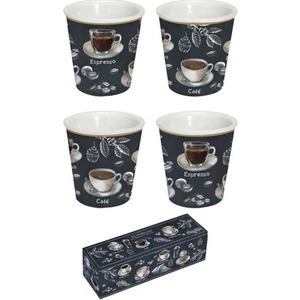 Pohár eszpresszó Porcelán 100ml 4db-os dobozban Barista dobozban