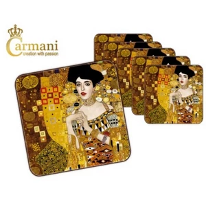Poháralátét parafa 10x10cm, " Klimt: Adele