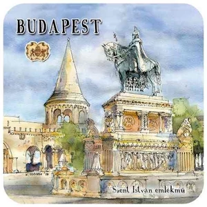 Poháralátét parafa 1db-os, Budapest
