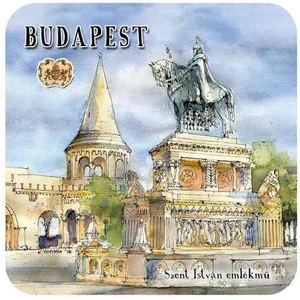 Poháralátét parafa 1db-os, Budapest