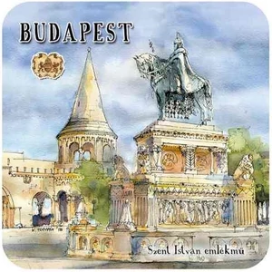 Poháralátét parafa 1db-os, Budapest