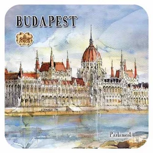 Poháralátét parafa 1db-os, Budapest