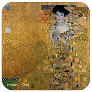 Poháralátét parafa 2db-os szett, Klimt: Adele