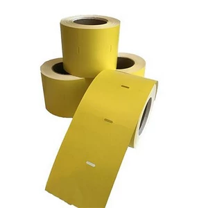 Polccímke thermo 38×55mm nem öntapadó 600db/tekercs sárga