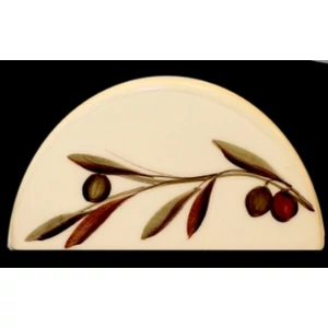Szalvétartó kerámia Violin olajbogyós 15x7,8x7,8cm