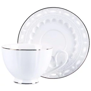 Porceláncsésze+alj 250ml Nina 2személyes dobozban