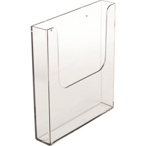 Prospektustartó A4, fali áttetsző színtelen 4180X, 225x245x33mm 1zsebes prospektustartók