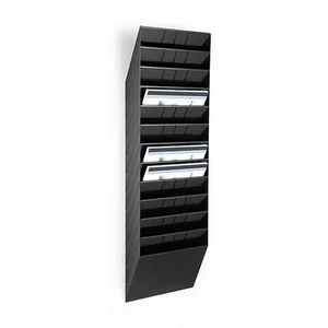 Prospektustartó fali fekvő A4 DURABLE FLEXIBOXX 12 fekete