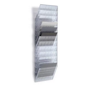 Prospektustartó fali fekvő A4 DURABLE FLEXIBOXX 12 áttetsző