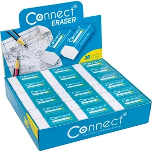 Radír Connect fehér, 39x17x12mm