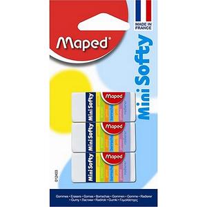 Radír Maped Mini Softy PVC-mentes papírtokos ceruzaradír 3db-os Javítás, ragasztás Maped 012403