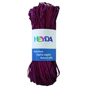Raffia Heyda 50g természetes anyagból bordó 204887792
