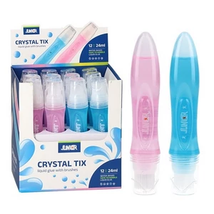 Ragasztó folyékony, ecsettel Junior Crystal Tix 24ml