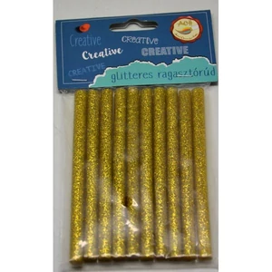 Ragasztópisztolyba ragasztórúd arany csillámos patron db-os 7,5x100mm