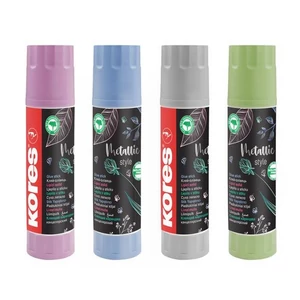 Ragasztóstift 20g Kores metál színű tokban, Metallic Style