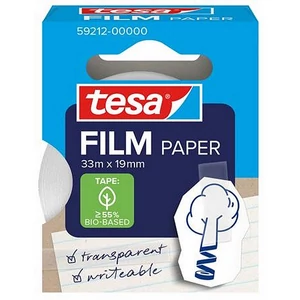 Ragasztószalag Tesa írható, papír, 19 mm x 33 m Tesafilm, átlátszó