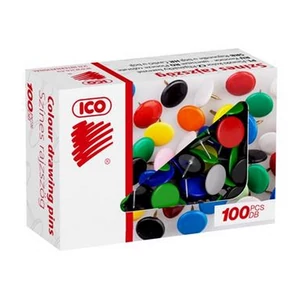 Rajzszeg színesfejű ICO 100db-os 