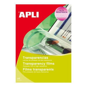 Írásvetitő fólia A4 Apli fekete-fehér lézernyomtatóba 20lap Prezentáció APLI 01268