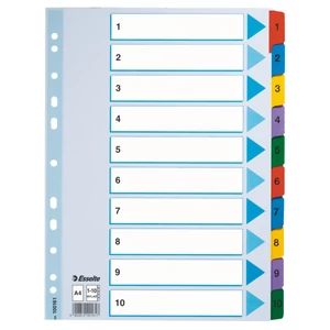Regiszter Esselte 1-10 mylar 1-10 A4 Esselte
