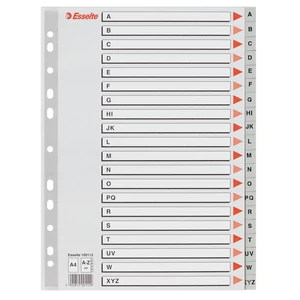 Regiszter Esselte A-Z műanyag A-Z A4 Esselte