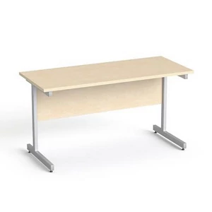 Íróasztal szürke fémlábbal 140x70cm MAYAH Freedom SV-26 juhar