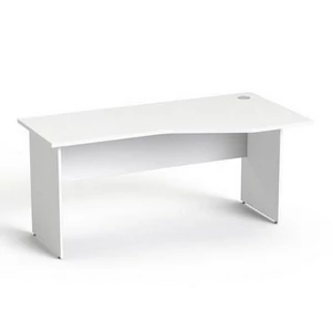Íróasztal íves jobboslaplábbal 160x80cm MAYAH Freedom SV-23 fehér