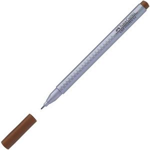 Faber-Castell tűfilc 0,4mm Grip égetett barna rostiron 151680