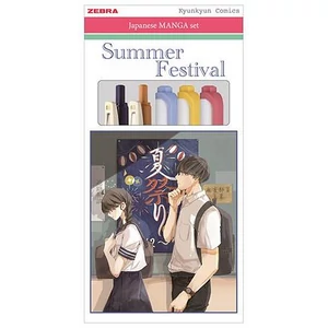 Írószer készlet Zebra Manga Set, Summer Festival, 5 darabos