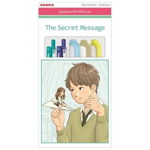 Írószer készlet Zebra Manga Set, The secret message, 5 darabos