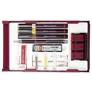 Rotring csőtoll Isograph szett college szett "3+1 0,25; 0,35; 0,50mm"