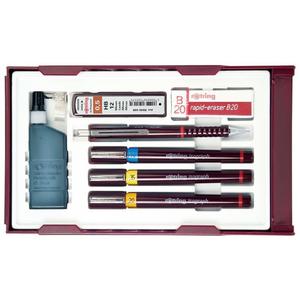 Rotring csőtoll Isograph szett college szett "3+1 0,20; 0,30; 0,50mm"