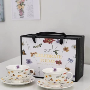 Csésze aljjal porcelán Royal MARGARET 2 db/szett Díszdobozban