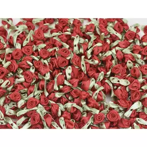 Rózsafej szatén színes 25db/csomag, piros