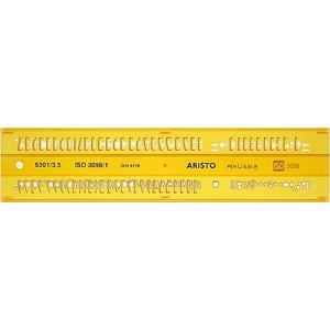 Sablon Aristo Sablon betű - H-PROFIL, 3,5 mm, UPR. ISO 3098-1 / Din-6776, Schriftform B